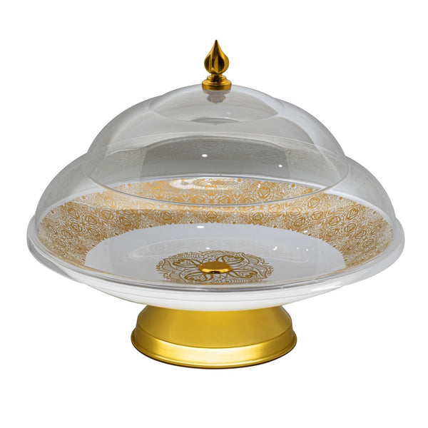 Round Cake Stand with Dome Lid