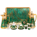 Malachite Coffee Set