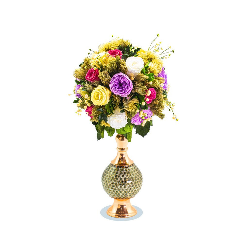 Preserved Flowers in Handmade Persian Vase
