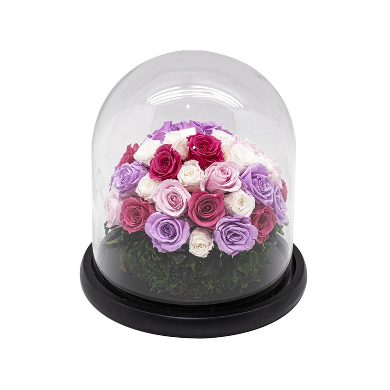 Freestyle Preserved Flowers in Glass Dome