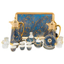 Blue Granite Coffee Set