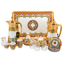 Regal Purple Gold Coffee Set