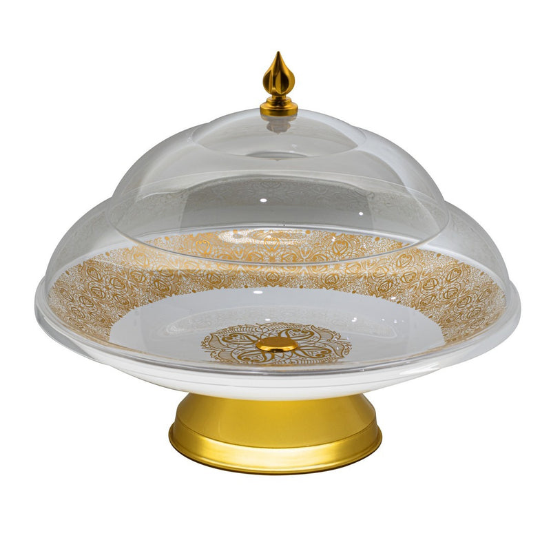 Round Cake Stand with Dome Lid