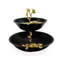 Black and Gold Bowl with 2 Layers