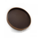 Elegant Wooden Leather Tray