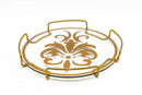 Intricate Golden Royalty Glass Tray