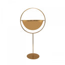 Golden Plant Bowl with Orb Stand