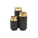 Black & Gold Resin Vase