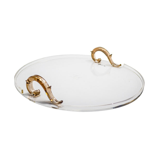 Round Tray with Handle