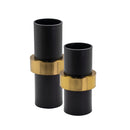 Black Gold Alloy Vase