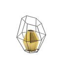 Black & Gold Steel Vase