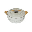 White & Gold Studded Hot Pot