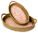 Oval Rattan Tray