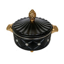 Gem-Inlaid Black Hot Pot