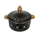Gem-Inlaid Black Hot Pot
