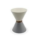 Light and Dark Modern Hourglass-inspired Sculpture