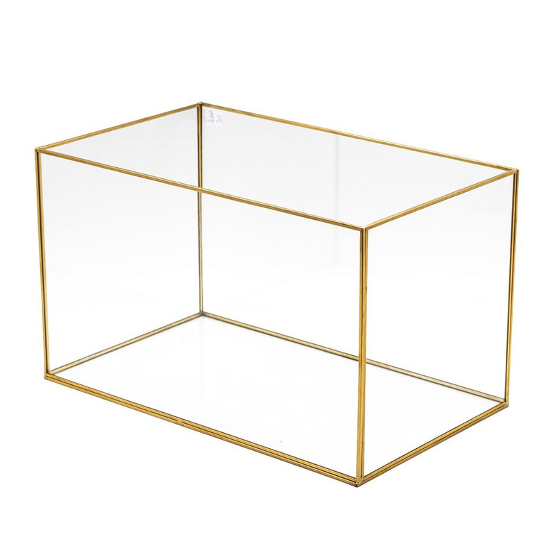 Rectangle Glass Display Box with Marble Base