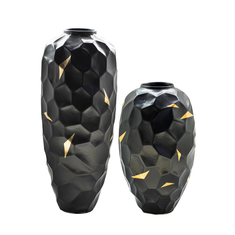 Decorative Gold Specks Ceramic Vase