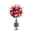 Preserved Flowers in Handmade Turquoise Stone Vase