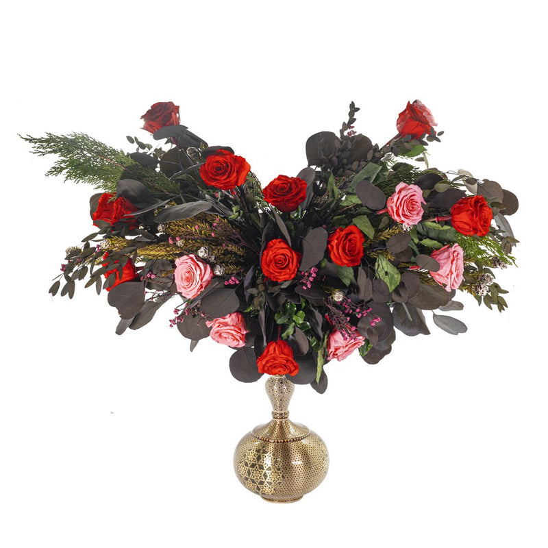 Preserved Flowers in Handmade Persian Vase