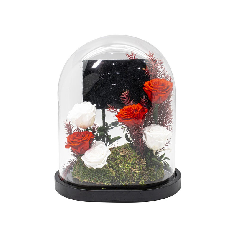 Freestyle Preserved Flowers in Glass Dome