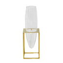 Titanium Gold Glass Vase