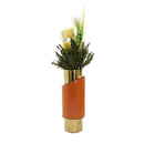 Middle Orange Marble Vase