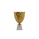 Gold Round Iron Marble Vase