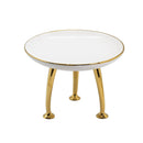 White Gold Ceramic Plate