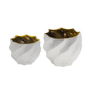 White Ceramic Bowl Vase