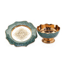 Turquoise Stones Cup & Saucer