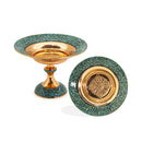 Turquoise Stones Fruit Stand Round